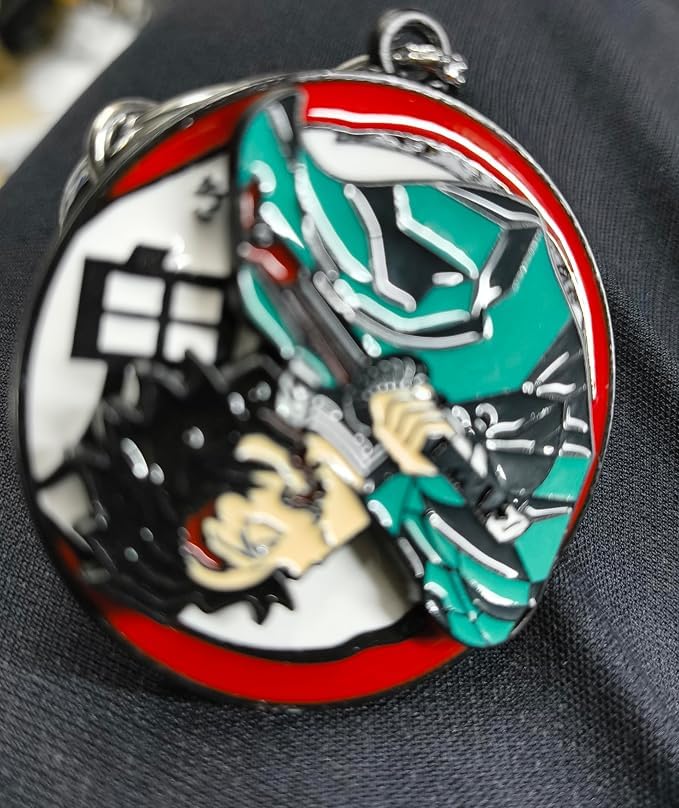 Image of Premium Metal Anime Spinner Keychain | 360 Rotating Fidget Keyring for Bike, Car & Bags | Japanese Manga & Cosplay Action Hero Designs | Pack of 1