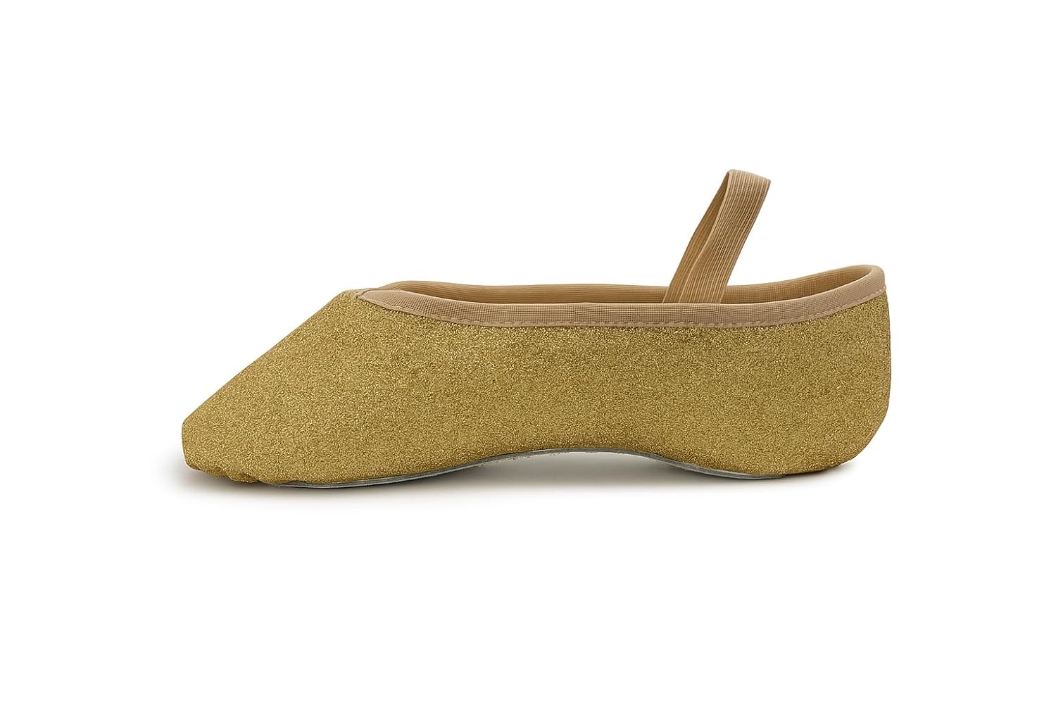 Sapatilha Meia-Ponta Glitter Infantil Só Dança IF22D, Ouro, 32