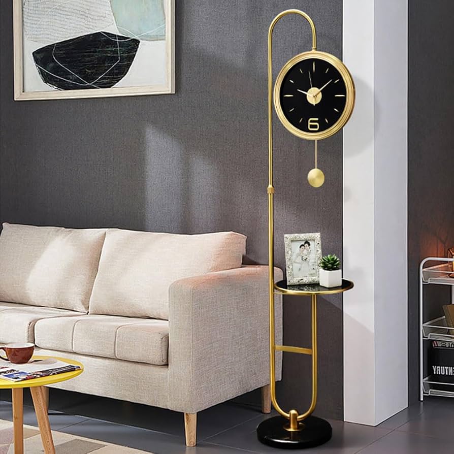 Amazon｜フロアスタンディング大型時計 振り子時計 収納棚と