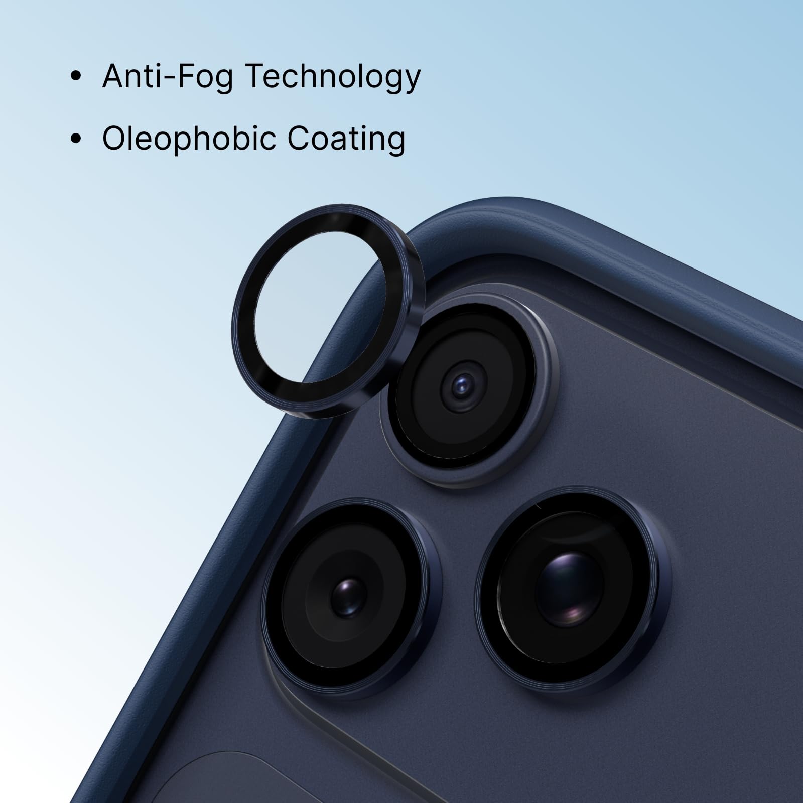 3 Pack Camera Lens Protector For IPhone 16/16 Plus, Anti-Scratch 9H Tempered Glass Camera Lens Protector Cover Compatible With IPhone 16/16 Plus, Ultra HD,Easy To Install Does Not Affect Night Shots - View #4