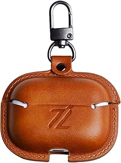 اي زون حافظة جلدية انيقة لسماعات ابل ايربودز - ارتقِ بتجربة سماعات الخاصة بك ، - الفئة والحماية مجتمعة - (بني برو 2)