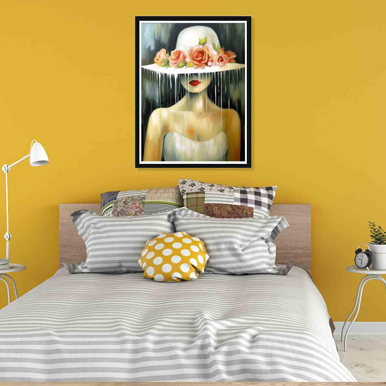 Pavemlo 5D Diamond Painting Kit: Angelo Con Ragazza Vestita Di Bianco – Arte Fai-da-Te 30x40cm - 3