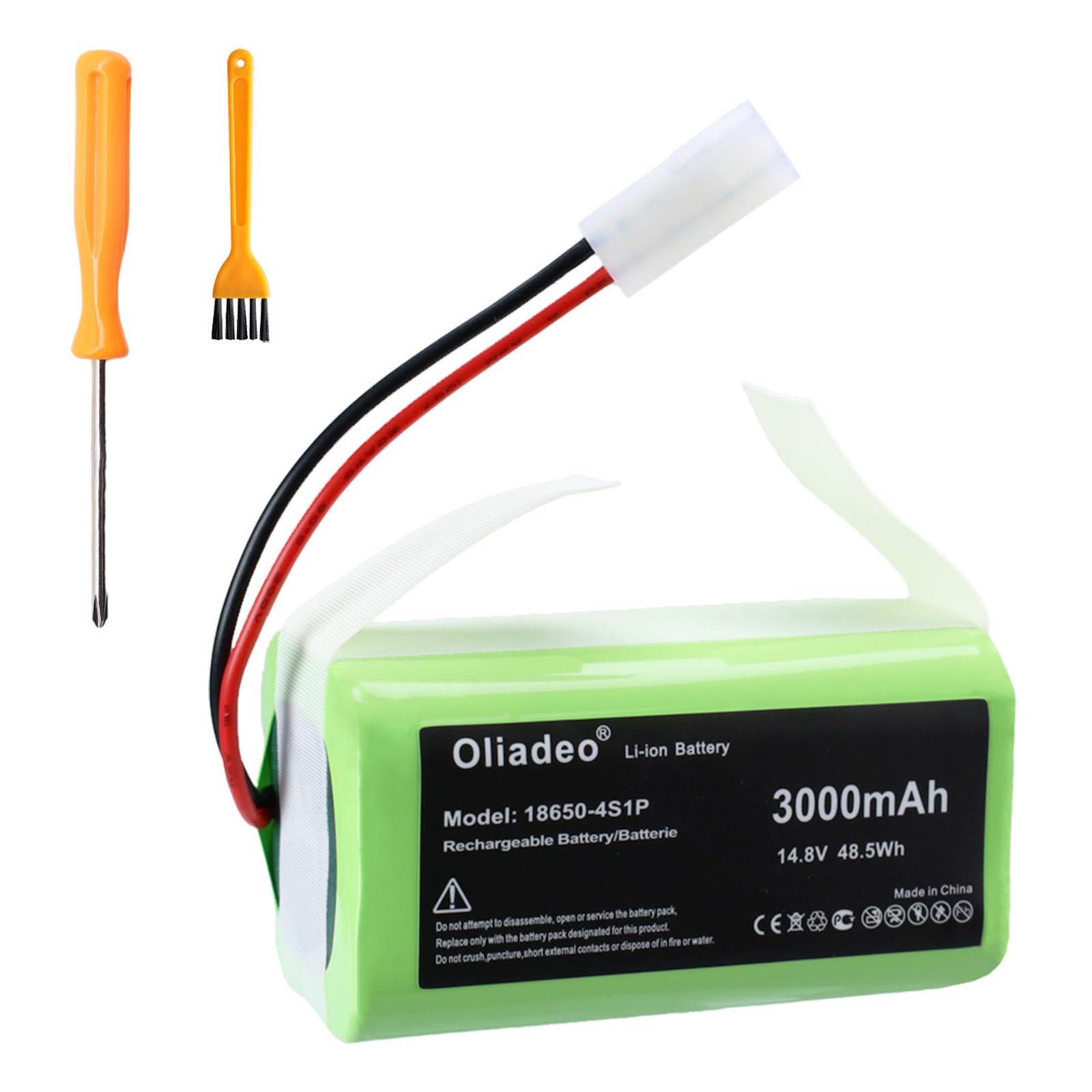 Replacement Battery for Bob Standard Bob Pethair/Pet Hair Plus 2.0 WJ540011 for Bissell EV675 EV775 2859 3115 2503 2933 29339 3347 28596 28597 28599 2859T 2859W 1625424 Robot Vacuum Cleaner