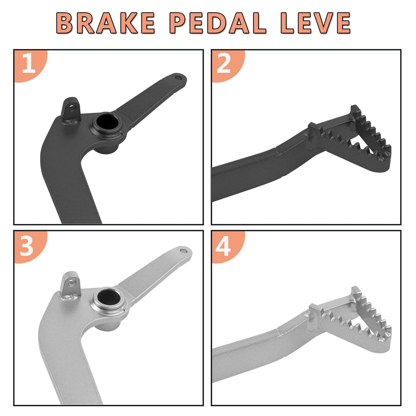 Amazon.com: WORLDMOTOP Motorcycle Brake Pedal Foot Lever