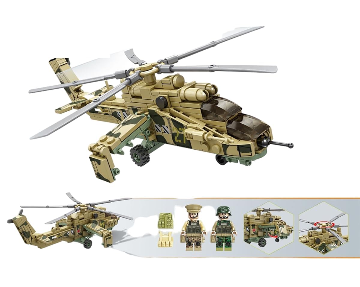 THE GREEK DECOR Lego Compatible Military WW2 Mi-24 Helicopter Toy Building Blocks with Props for Kids & Adults【212 Pcs】 (B0DB5DV861) Amazon Price History, Amazon Price Tracker