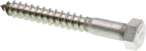 Prime-Line 9056294 Hex Lag Screws, 3/8 in. X 3 in., Grade 18-8 Stainless Steel, 15-Pack - coolthings.us