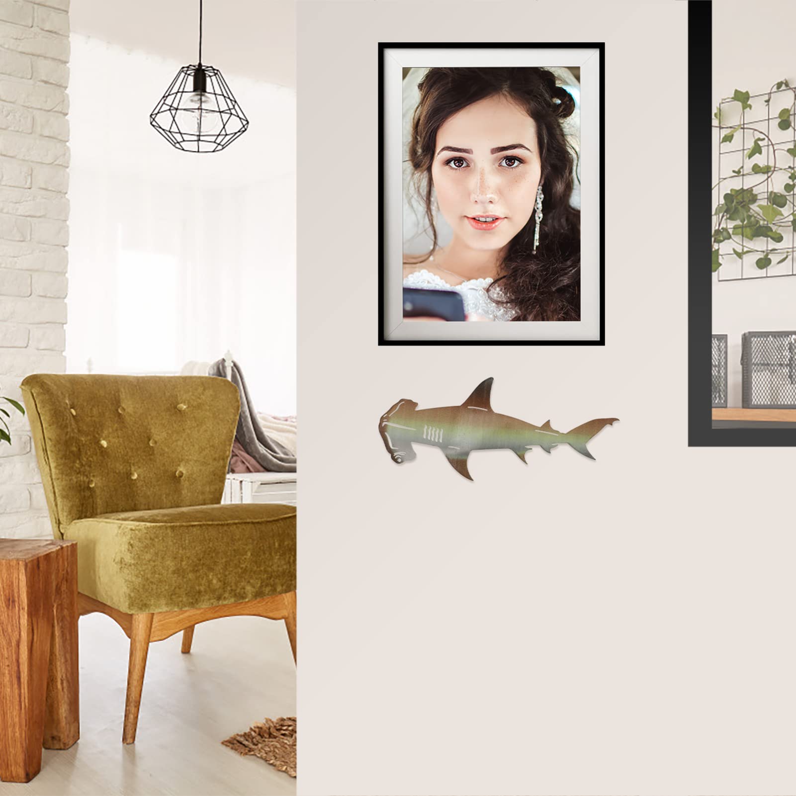 ifundom 2juegos Adorno De Pared Forma De De Acero Inoxidable Tornillos Para Decoración Interior y Exterior