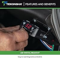 Vista 6 de Tekonsha 8507120 Brakeman IV, controlador de frenos con retardo para remolques con 1-4 ejes, compatible con Ford, GM, Chevy, Dodge, RAM, Toyota