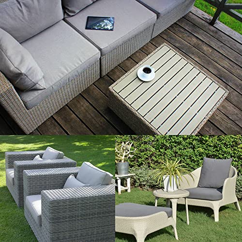 Sqodok Patio Cushion Covers, Outdoor Cushion Covers Replacement 4Pack For Outdoor Furniture, Waterproof Outdoor Cushion Slicovers 24X22 Sectional Cushions Cover For Sofa Chair, Tan #TOP6