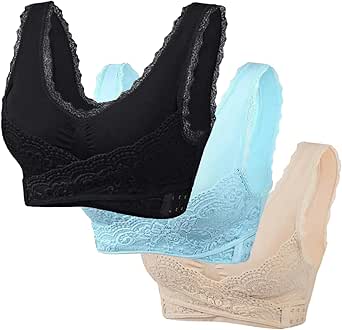 Damens Sport-BH Mit Front-Reißverschluss - Bequem Für Yoga & Fitness