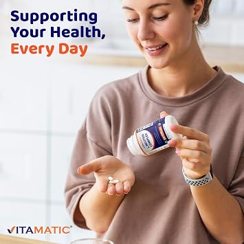 Vitamatic Lactobacillus Reuteri Complex 22 Billion CFU per Delayed Release Capsule 60 Capsules Digestive & Gut Health Support with Prebiotic Inulin Fiber - 2 Pack