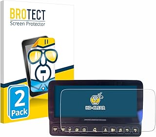 BROTECT (Pack of 2 protective films for Mercedes-Benz Actros 2019 touch display, 10 inch screen protector, ultra clear)