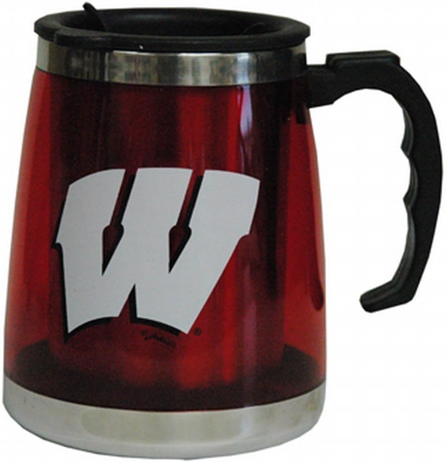 NCAA Wisconsin Badgers Mug Stainless Steel Acrylic