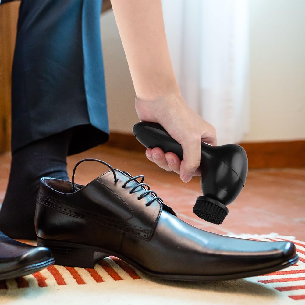 Lucidascarpe Elettrico Ricaricabile USB - Kit Con 6 Testine Per Scarpe, Borse E Divani In Pelle - Foto 10