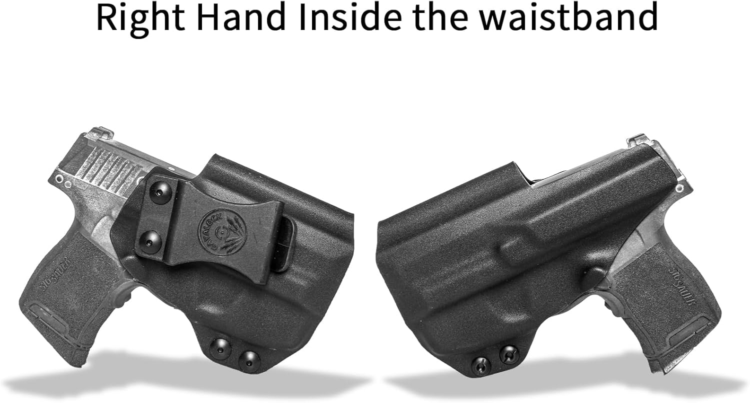 IWB Kydex Holster for Sig Sauer P365 with Laser, Inside Waistband Concealed Carry Pistol Holder