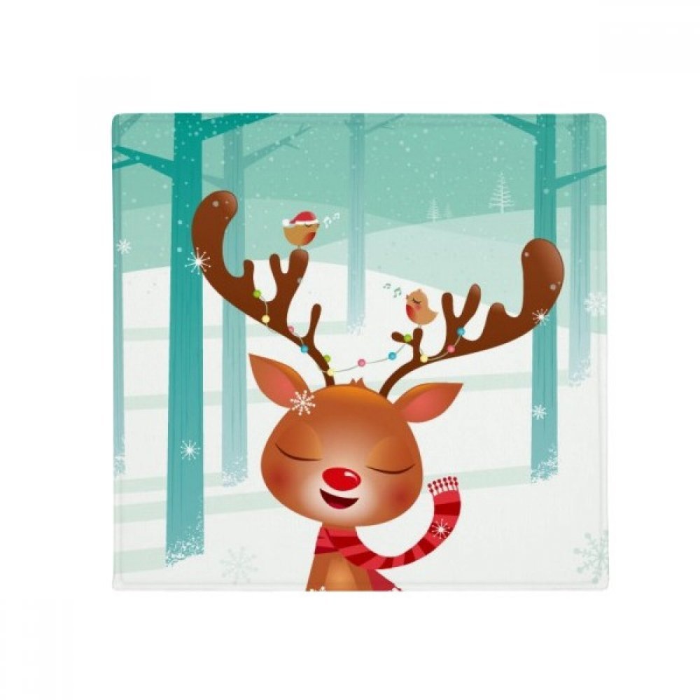 Tapis de sol cerf de Noël 80x80cm de qualité supérieure pour maison