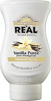 Re’al Syrup | Madagascar Vanilla Infused Syrup | Made with Real Vanilla | 500ml |Natural Ingredients| Cocktails, Baking, Smoothies, Coffee, Desserts, Coffee syrup, Hot Chocolate