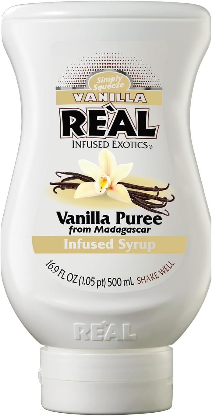 Re’al Syrup | Madagascar Vanilla Infused Syrup | Made with Real Vanilla | 500ml |Natural Ingredients| Cocktails, Baking, Smoothies, Coffee, Desserts, Coffee syrup, Hot Chocolate