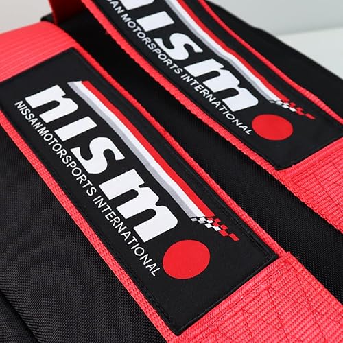 Miniatura 5 de W-POWER JDM Bride Racing Mochila de viaje para laptop con parte inferior marrón con correas de arnés ajustables (NIS-RD)