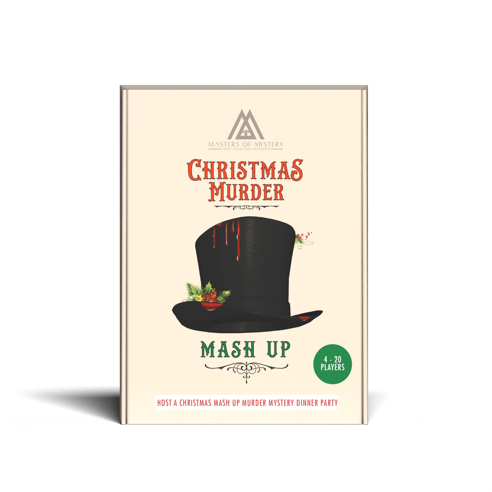 Replay-able Christmas Murder Mystery Dinner Party Game, Victorian Christmas Family Party Game Night