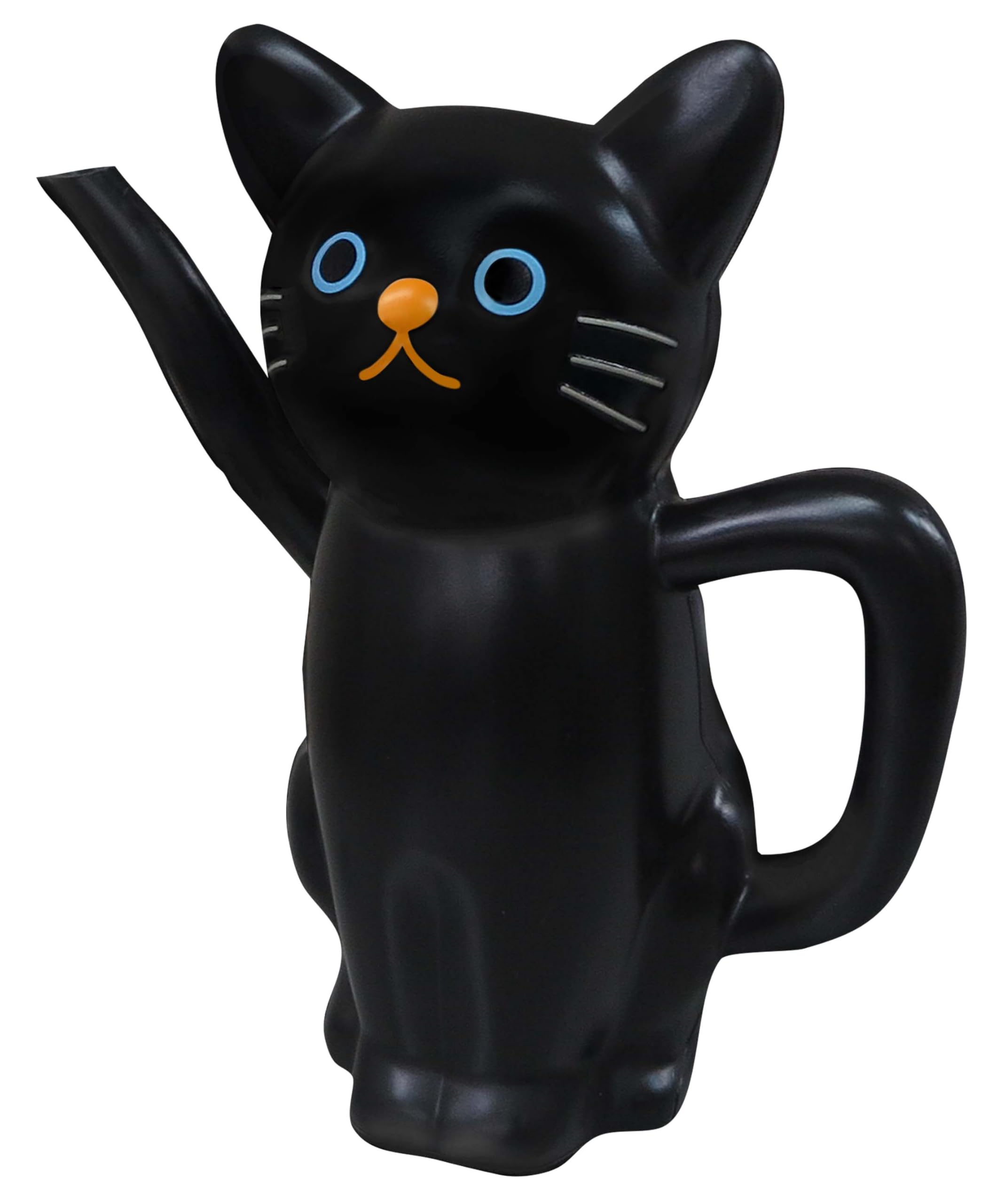 Amazon | 三金商事 ねこのじょうろ クロ ME3743 | じょうろ
