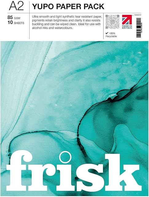 Frisk 14385210 Yupo Paper Pack A2 , White
