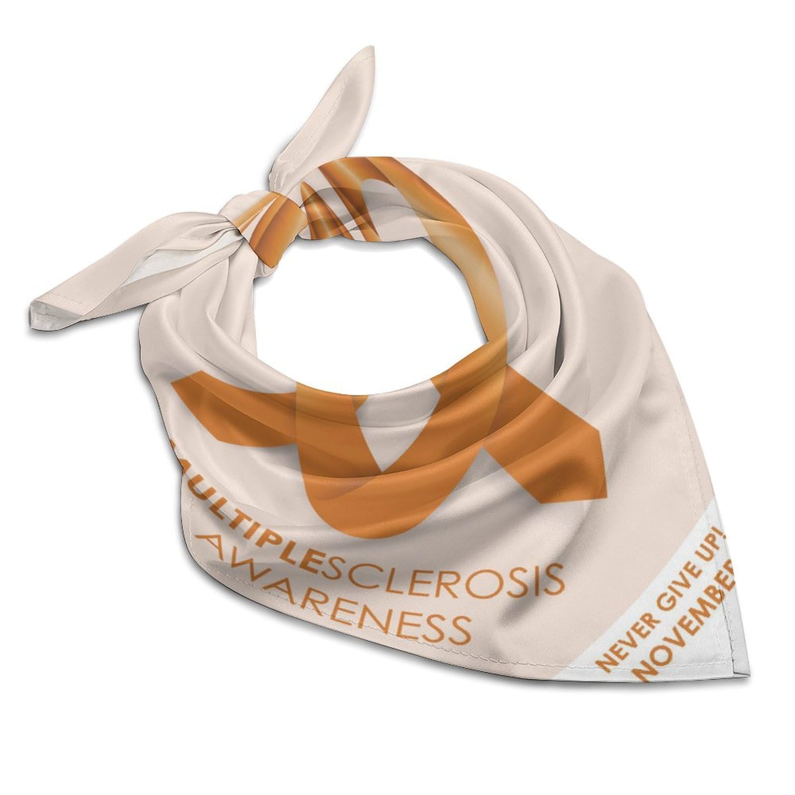 Csemeie Multiple Sclerosis Awareness March Month 2023 Bandana Hair Scarf Headband Adjustable Neckerchief for Men Women Decor