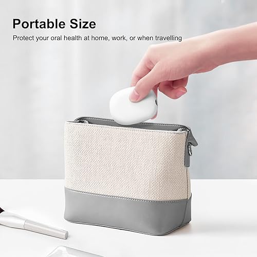 Miniatura 3 de Soporte para cepillos de dientes, estuche limpiador de cepillos de dientes, cubierta portátil para cepillos de dientes con carga USB con luz U V-C,