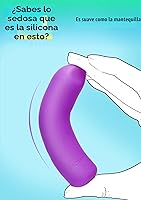 Vista 3 de Vibrador completamente de silicona para mujer, impermeabilidad IPX7, recargable, lápiz labial vibrador con punta angular, juguete sexual portátil