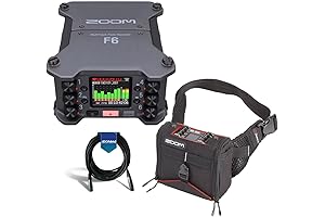 Zoom F6 Multi-Track Field Recorder with K-Tek Stingray Audio Bag and XLR Cable