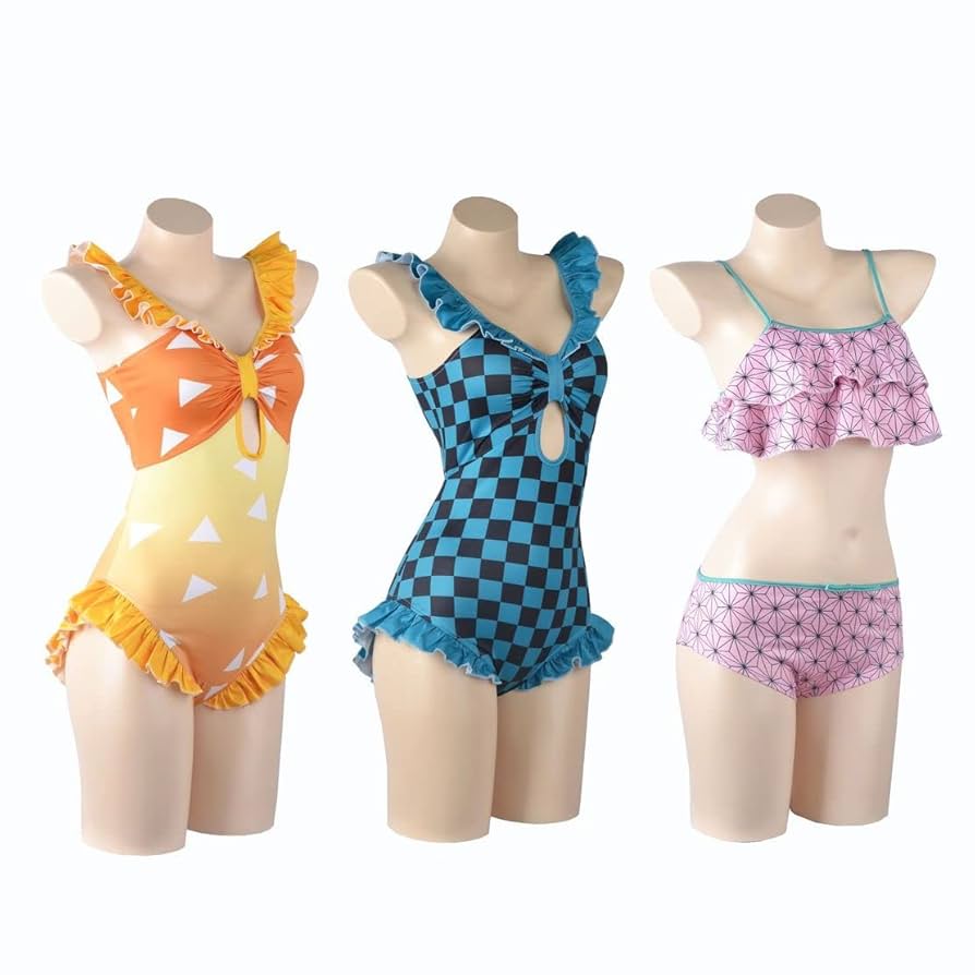 鬼滅の刃　箔押しイラストカード　女性キャラ　水着 鬼滅の刃 原画展 限定 箔押しカードコレクション 水着4人組