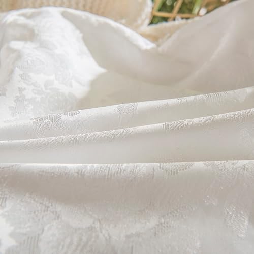 Miniatura 6 de Juego de 2 fundas de almohada europeas de 26 x 26 pulgadas, fundas de almohada de encaje blanco de lujo, estilo vintage, estilo vintage, arte