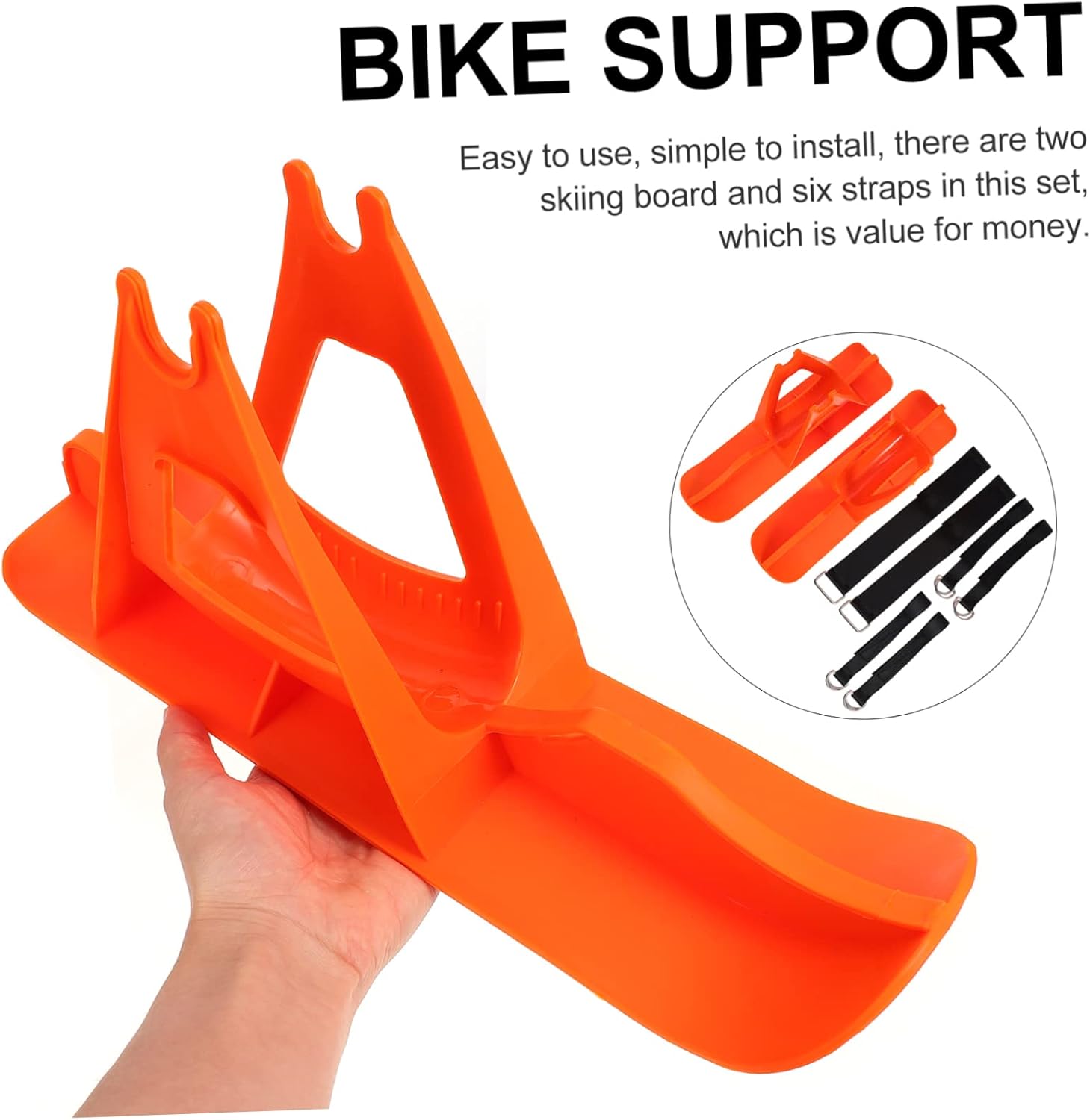 BESTonZON 1Set Durable Bike Parking Stand for Winter Skiing Accessory for Balance Bikes Cold Resistant Design for Outdoor Fun