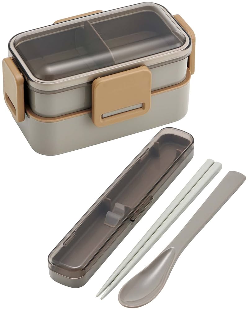 Amazon｜スケーター(Skater) 弁当箱 モーブグレー 600ml 抗菌
