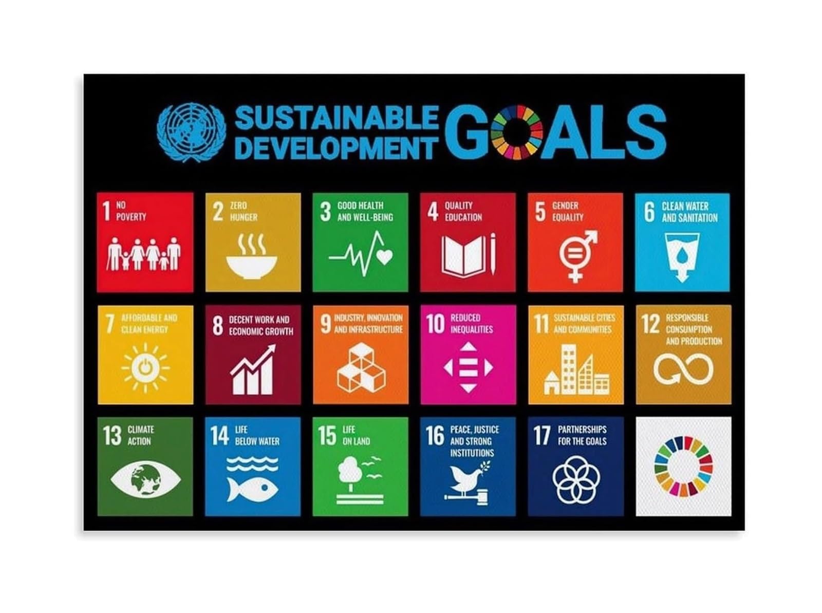 UN Goals Poster