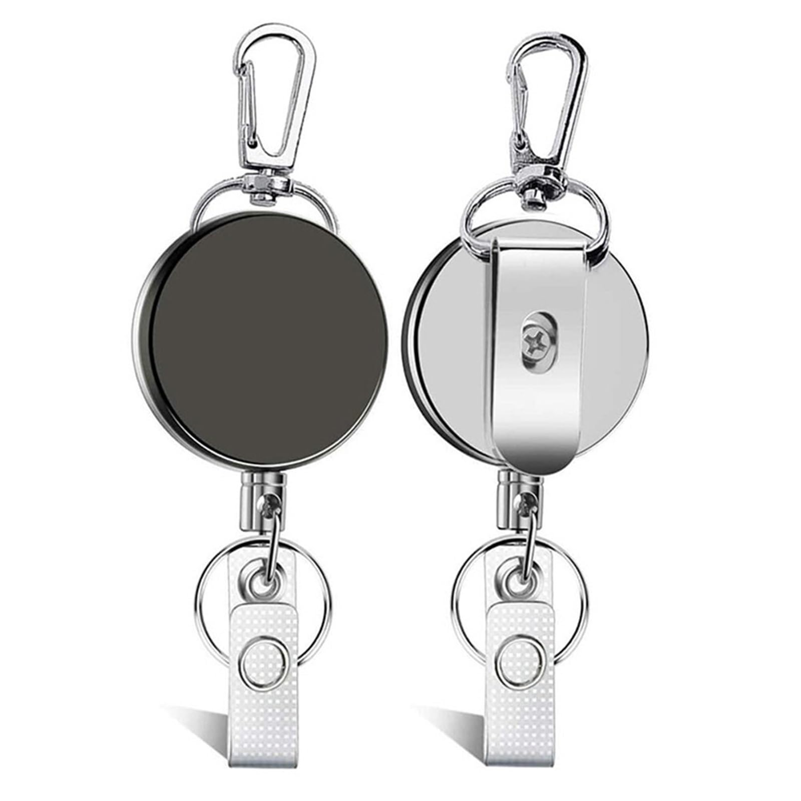 40 stücke Name Abzeichen Halter Landyard Keychain Reel Clip Heavy Duty Rollen Für Schlüssel Kartenhalter