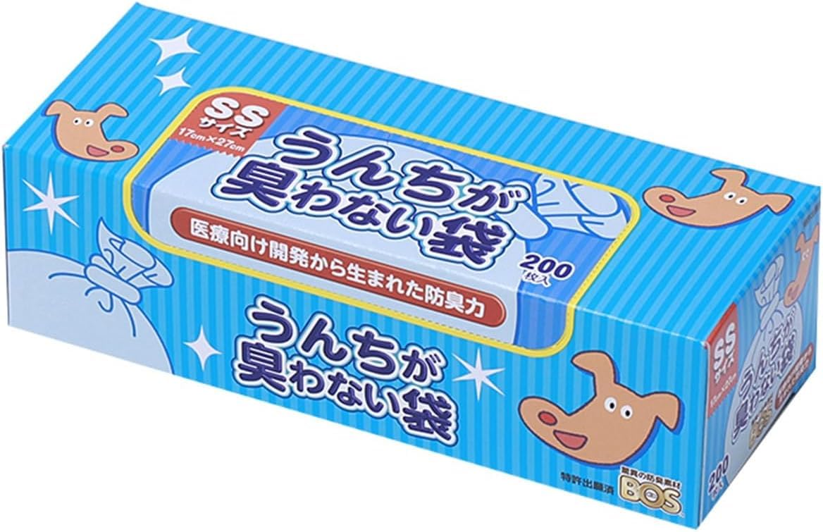Amazon.co.jp: BO S ボ ス 防臭 うんち処理袋 ペット用 SSサイズ 200枚