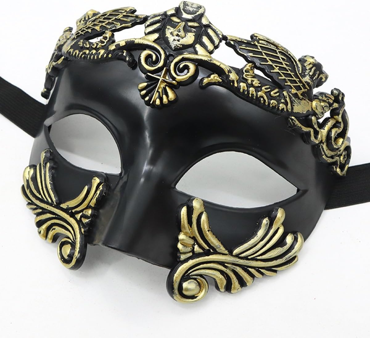 Masquerade Mask for Men- Vintage Roman Greek Venetian Half Face Mask for Mardi Gras Halloween Cosplay and Party - Image 2