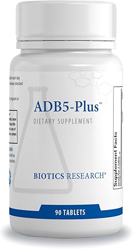 Biotics Research Suplemento de apoyo suprarrenal ADB5-Plus 90 Tabletas..