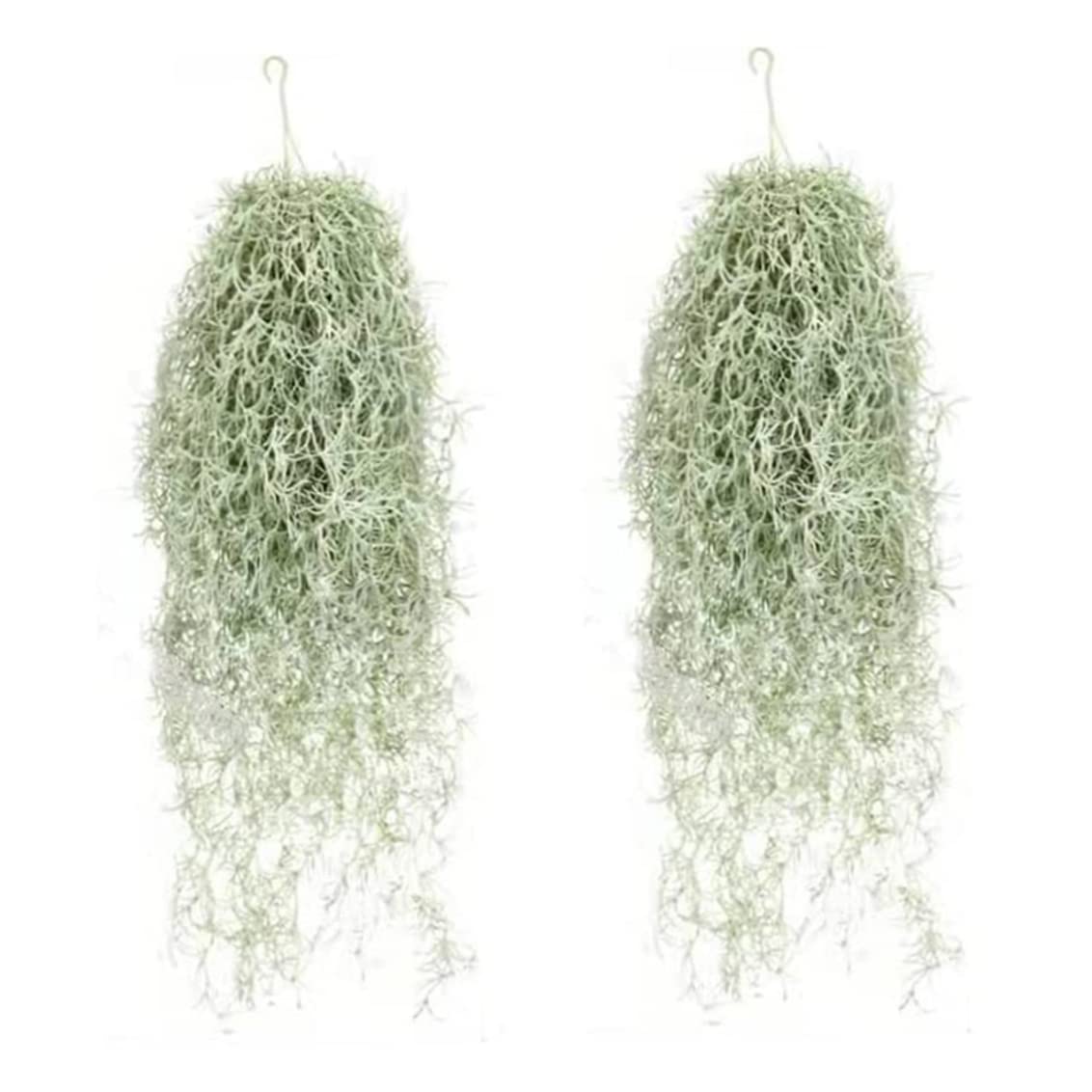 fkngcp Fake Spanish Moss Artificial Hanging Moss Hanging Plastic Faux Vines for Garden Greenery Decor 2PCSArtificial