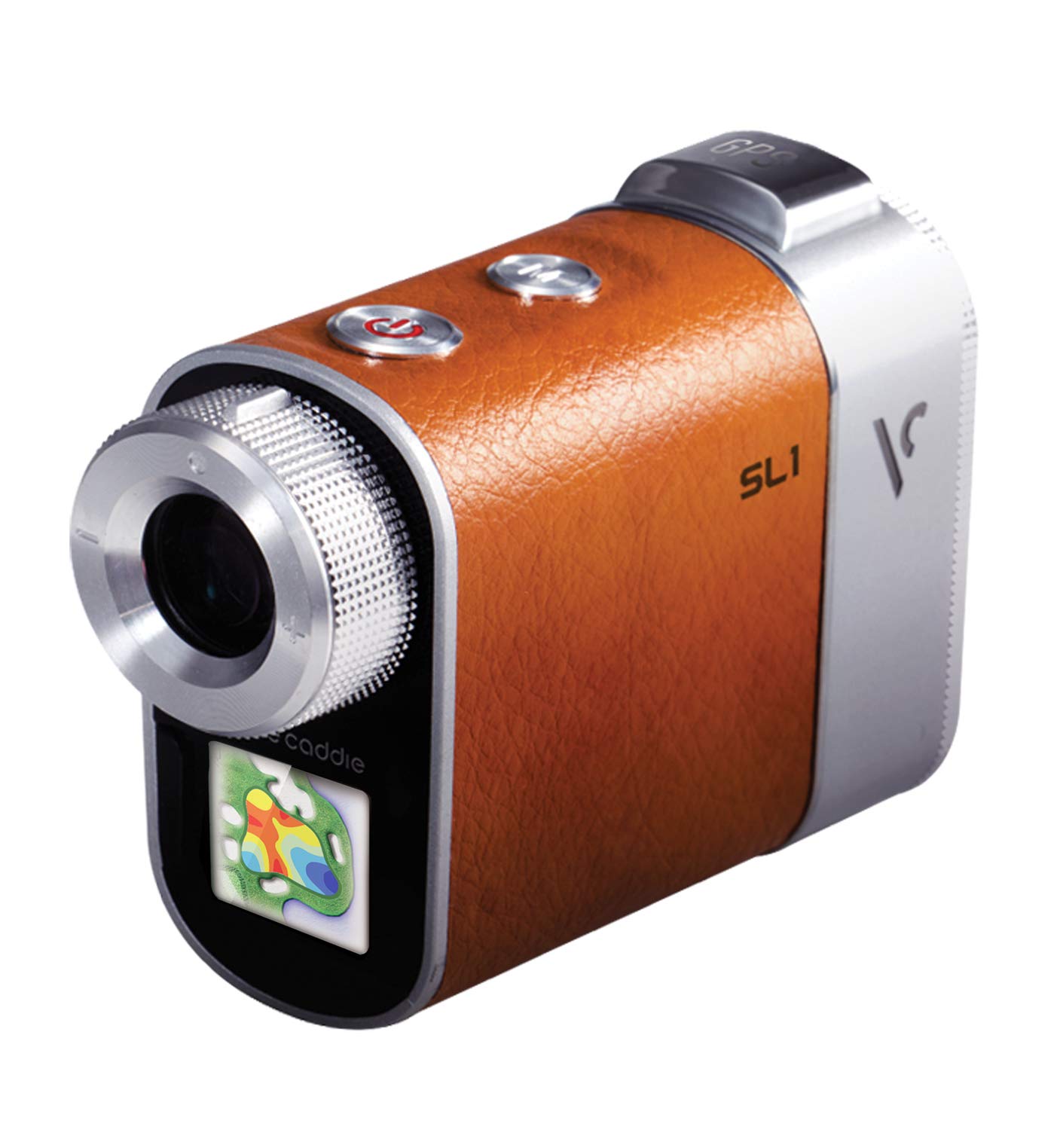 Voice Caddie GolfSL 1 True Hybrid Laser Rangefinder Silver/Brown