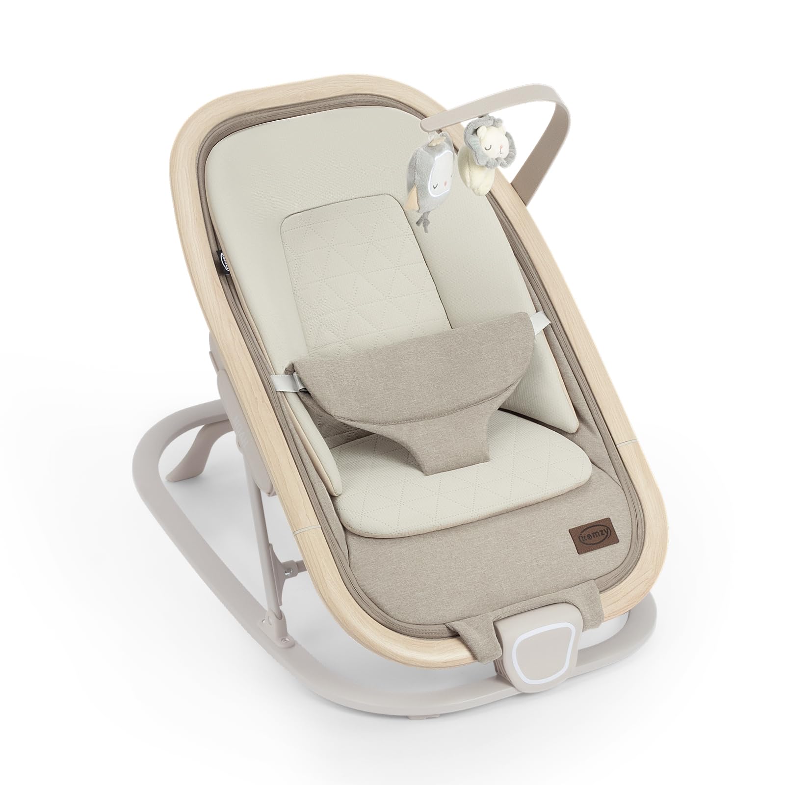 BABYRETURN BIB TOP WING TUTU ベージュ IKOMZY Noah 2-in-1 Baby Bouncer Seat, Portable Baby Rocker Chair