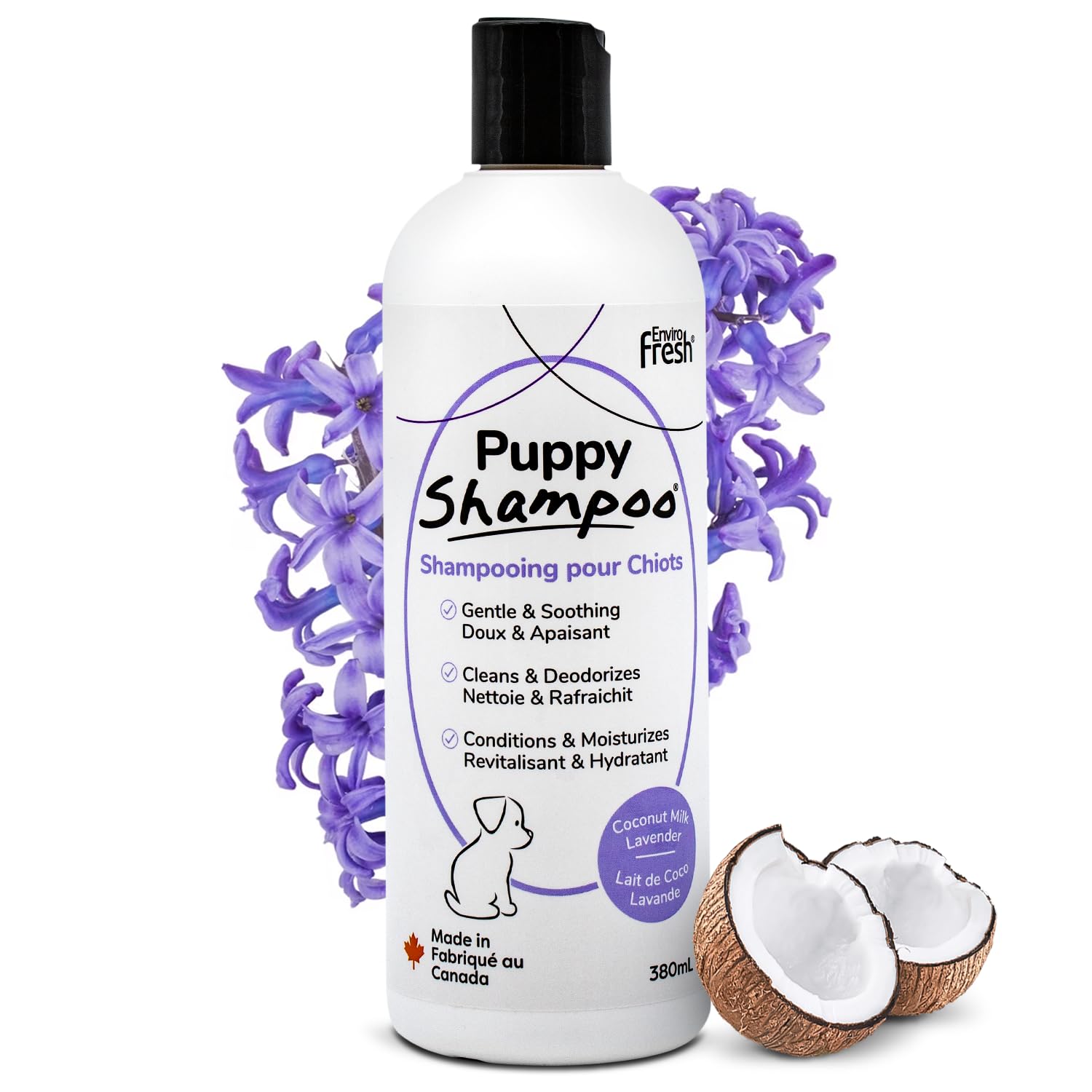 Puppy Shampoo by EnviroFresh, Deshedding Dog Shampoo, Puppy Shampoo for Puppies, Shampoo for Dogs, Natural Dog Shampoo #630