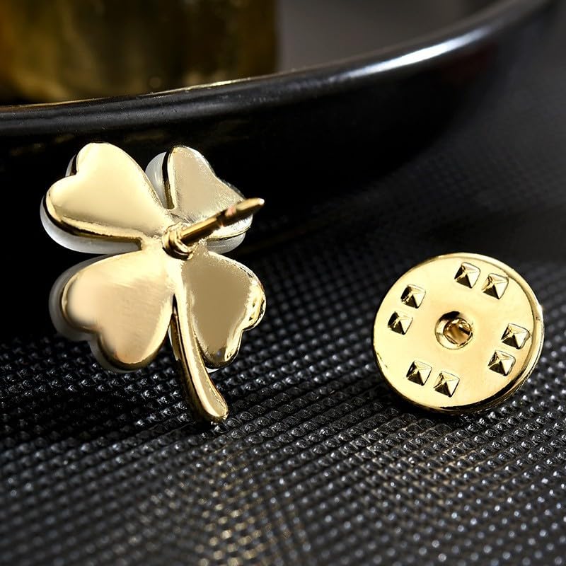 Image of Pearl Flower Brooch for Women - Gold Plated Pearl Flower Pin Rhinestone Buttons Lapel Pin Jewelry - Valentine's Day Gift