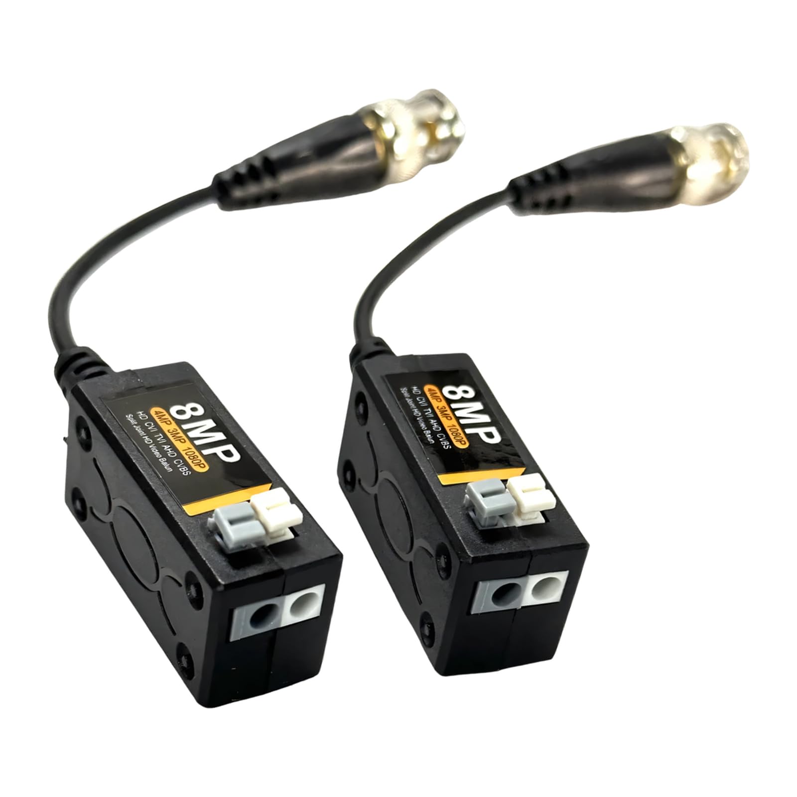Jazuaiao A Pair Reliabled 8Mp Video Balun Transmitter Converter For Cvbs Format With Up To 400M Transmission Ranges Cvbs Balun Disseminator