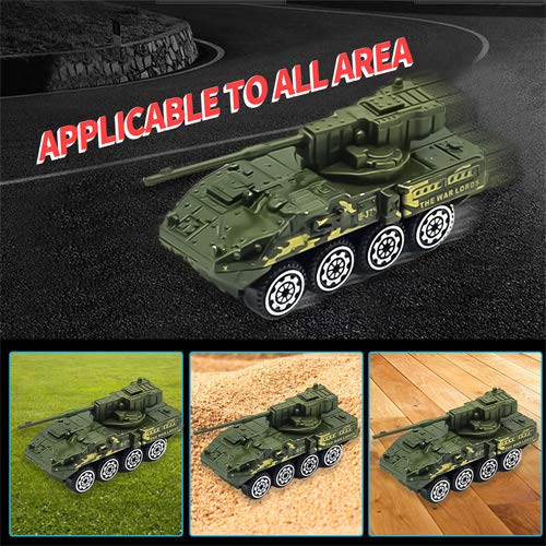 Blooming Lilies BL6970383678841-1 Toy Cars For Toddlers1-3 4-7, 6 Pcs Mini Diecast Car Set With Helicopter, Tank, Vehicle thumb #2
