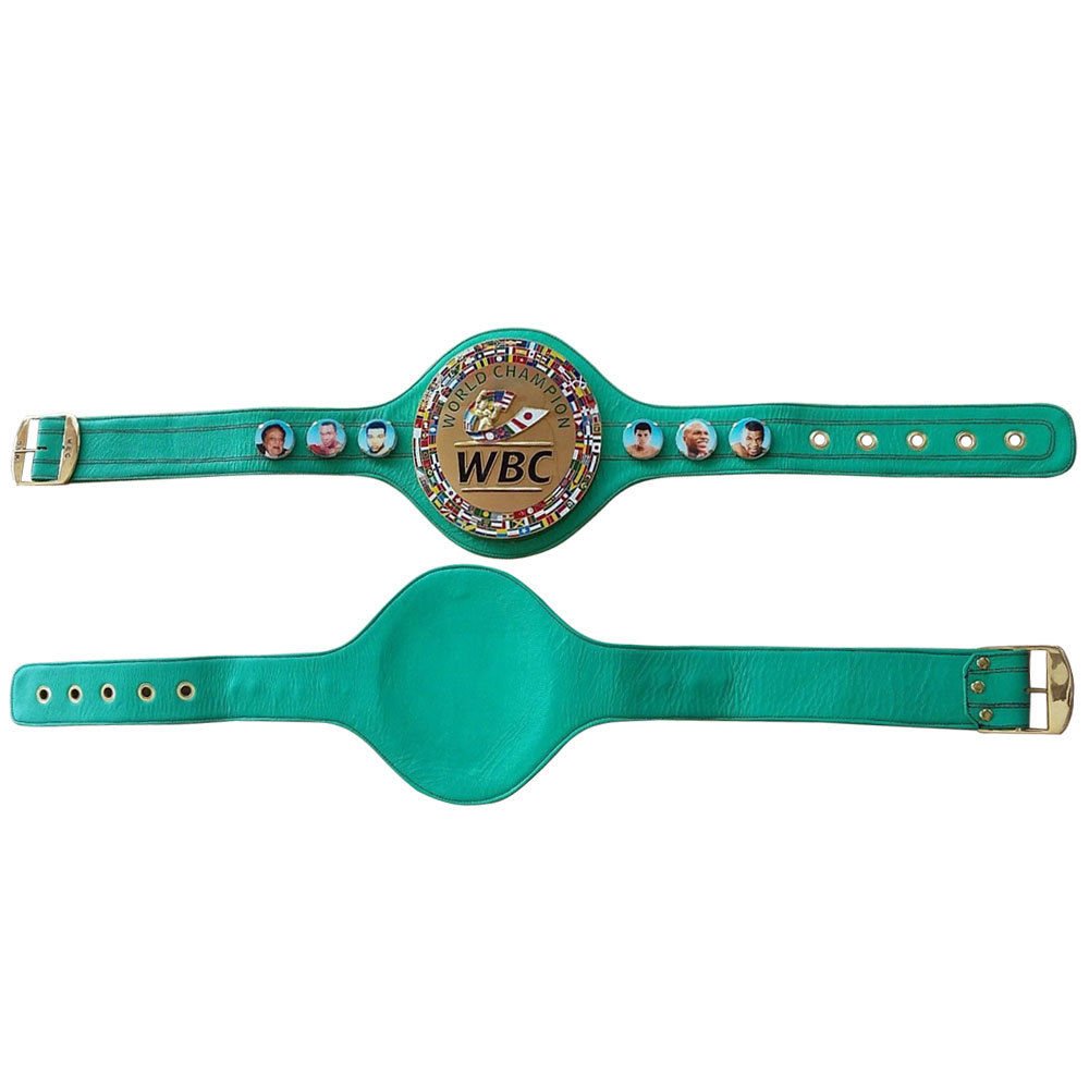 WBC Championship pasek bokserski 3D prawdziwa skóra dorosły z pudełkiem/etui