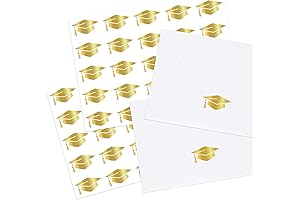 Whaline Graduation Cap Stickers for Cap and Gown Adornment