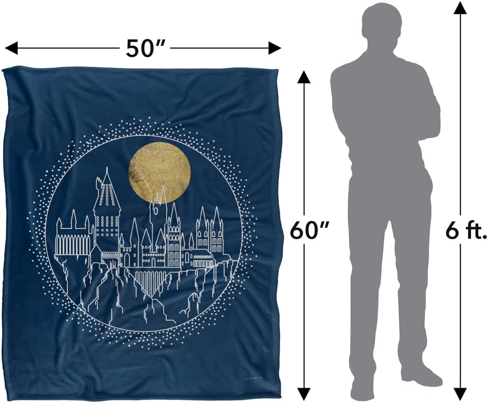 Harry Potter Hogwarts Full Moon Line Officially Licensed Silky Touch Super Soft Throw Blanket 50" x 60" - Image 5