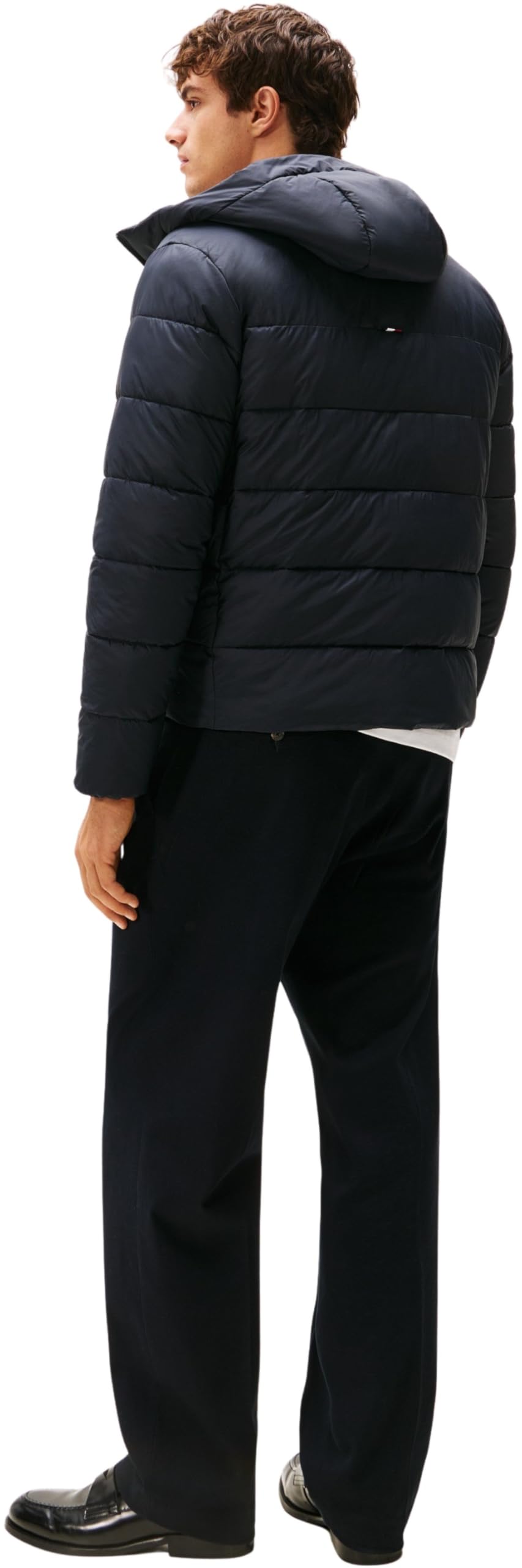 Tommy Hilfiger Uomo Giacca Trapuntata Mid Weight con Cappuccio